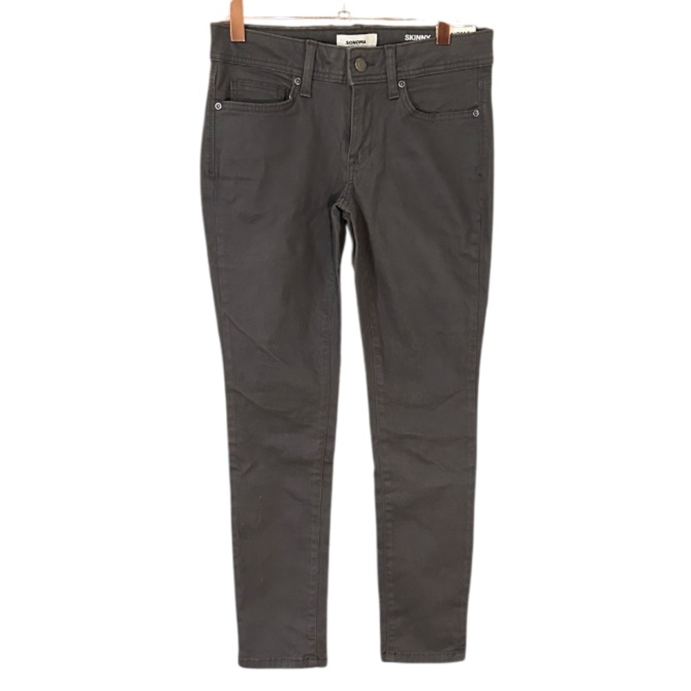 NWT Sonoma Charcoal Skinny Jeans 2‎ Petite